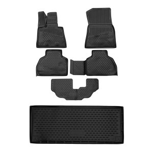 BMW X7 G07 3D Floor-Trunk Mats - Omac - Black - '19-'25